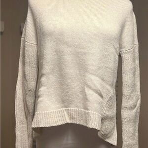 Brochu Walker Cream splitback Sweater